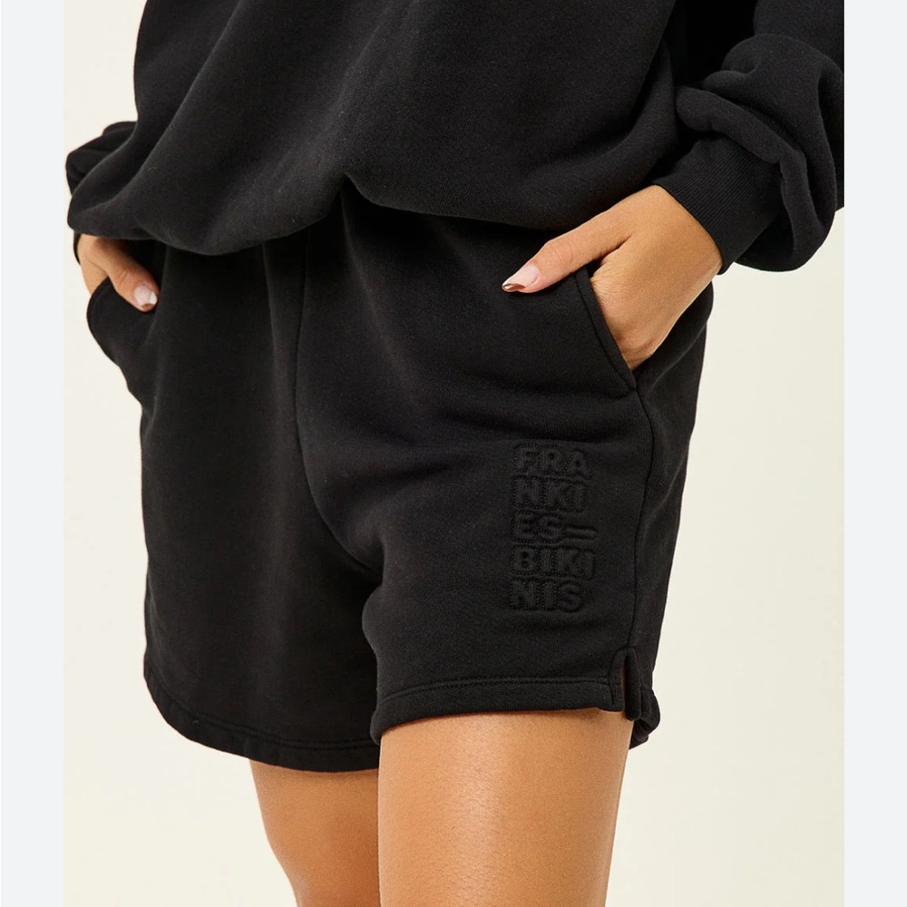 Frankie’s Bikinis - Black Drawstring Shorts